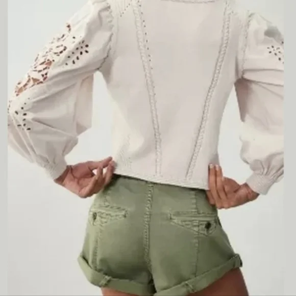 Anthropologie Cutwork‎ Puff-Sleeve Sweater - Picture 10 of 10